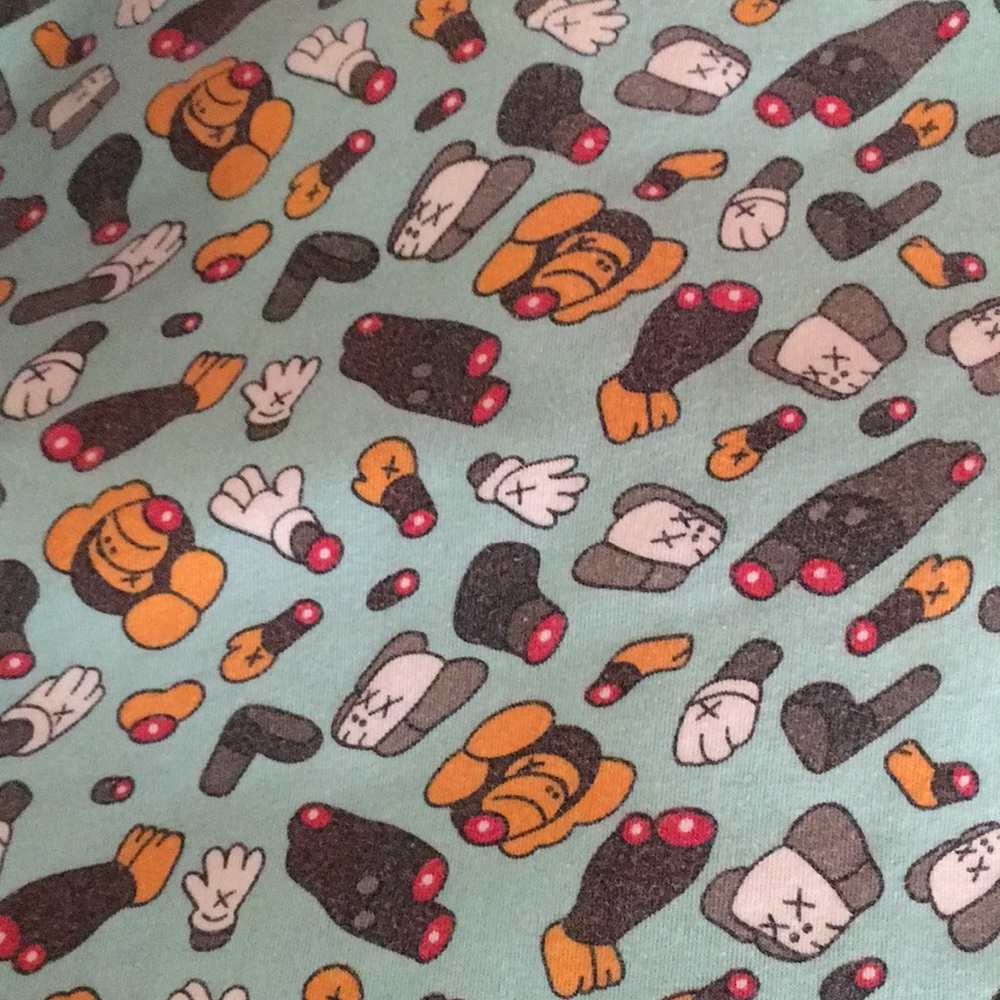 A BATHING APE x KAWS Chopped Up Baby Milo Zip Up